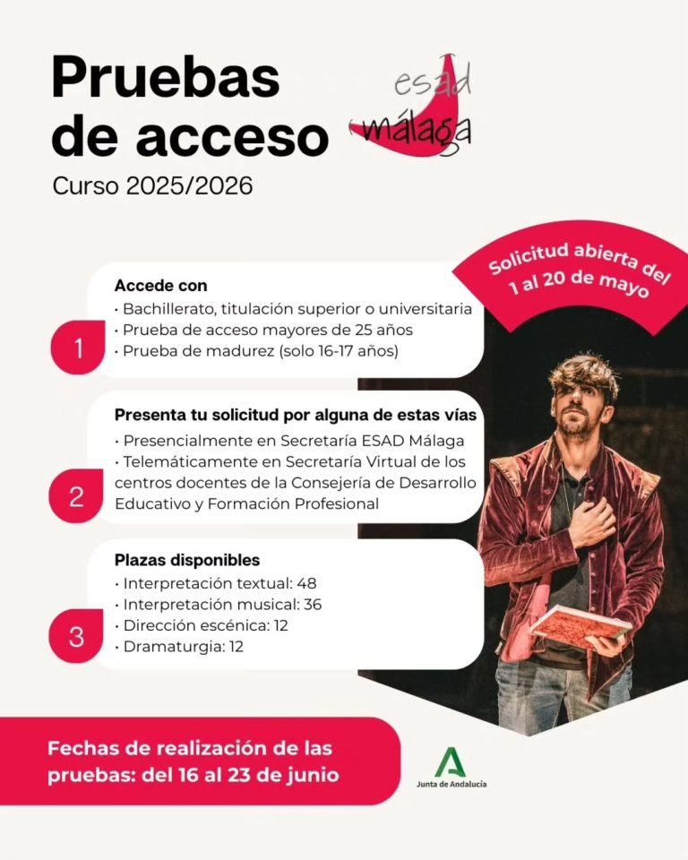 ‼️📣 ¡Inscripciones ya abiertas para las pruebas de acceso del curso 2025/2026! Si quieres estudiar #interpretación, #di…