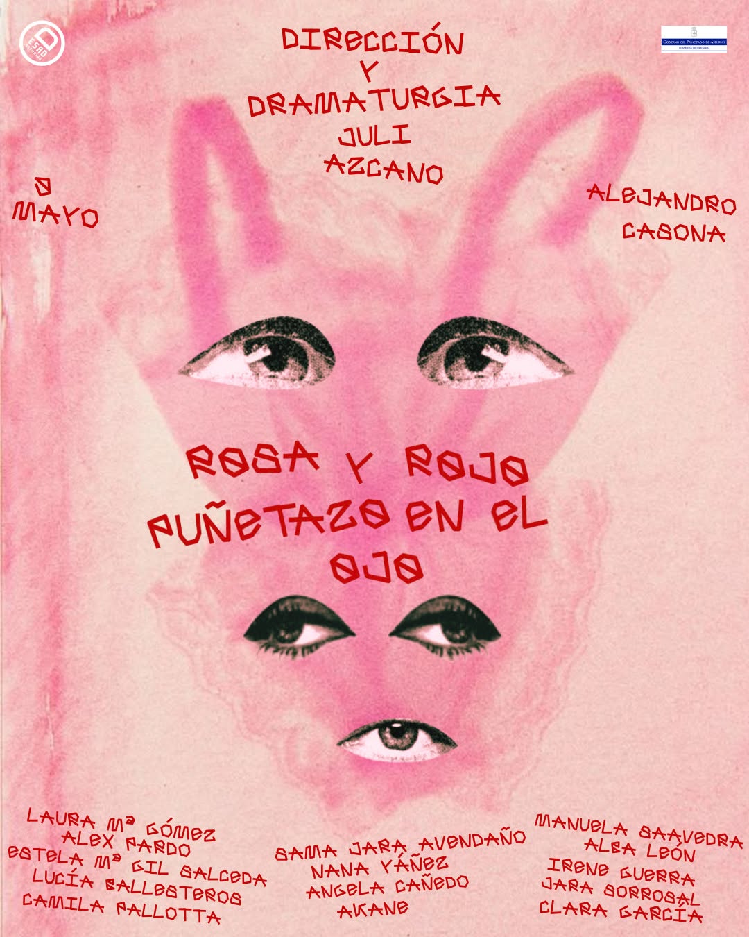 -ROSA Y ROJO, PUÑETAZO EN EL OJO- Velada de la ESAD. 9 de mayo, Alejandro Casona. 17.00 horas. “Dentro de un cajón, entr…