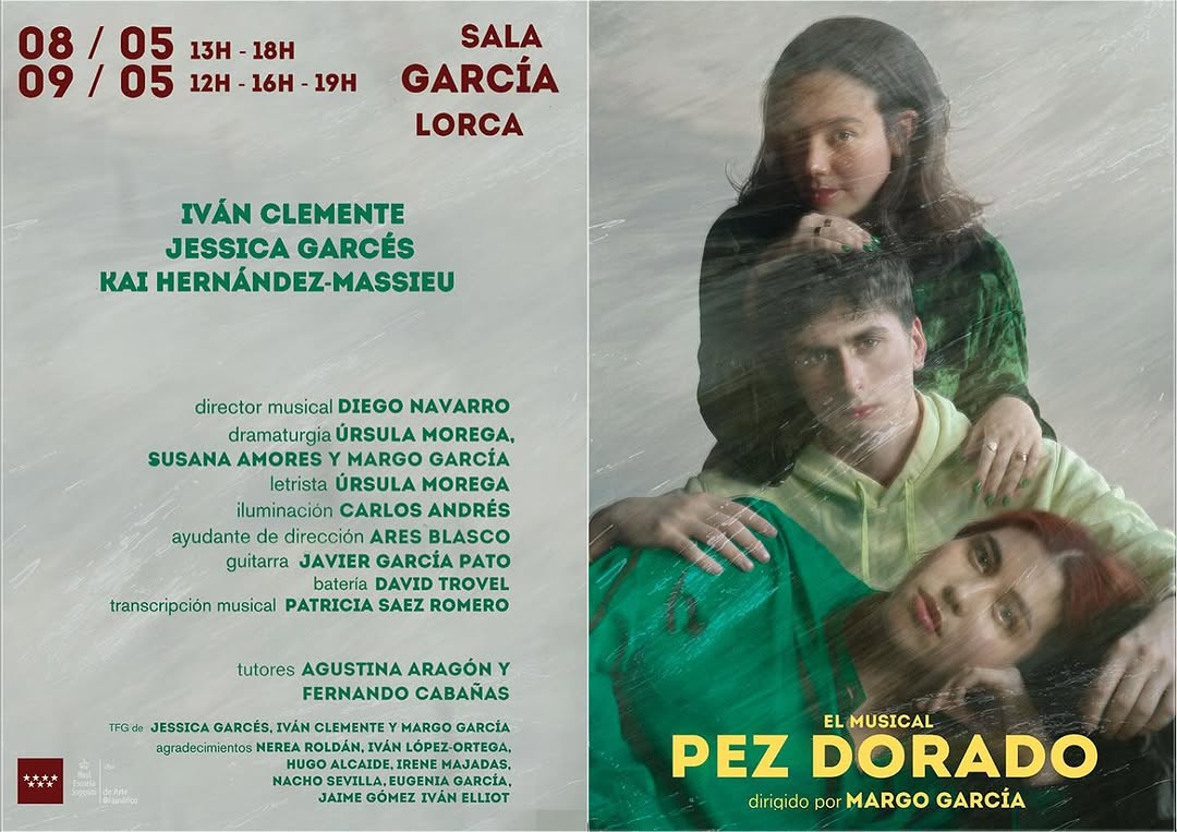 PEZ DORADO, EL MUSICAL ✨ Un musical original creado en la RESAD 📍 Sala García Lorca – RESAD 🗓️ 8 de mayo