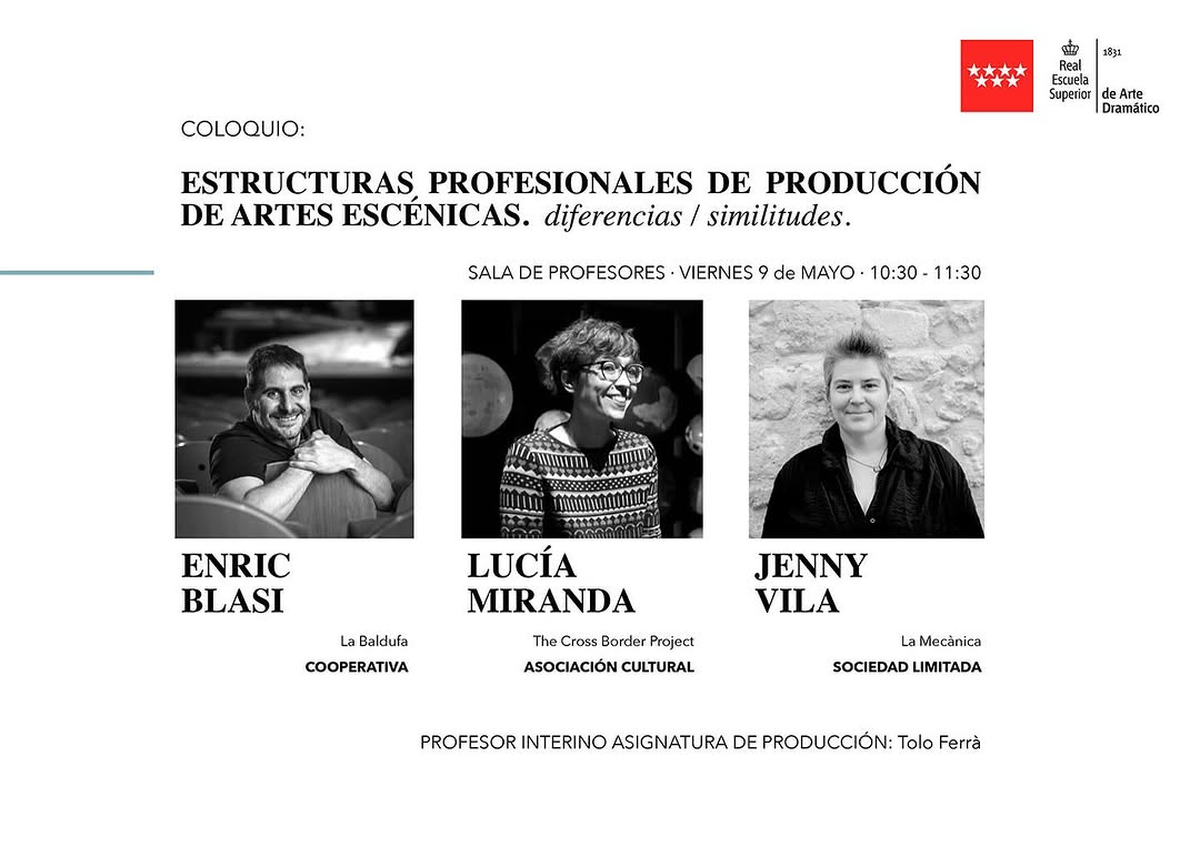 💶 ¿Cómo se realiza profesionalmente la producción en artes escénicas? Charlamos sobre sus diferencias y similitudes con…