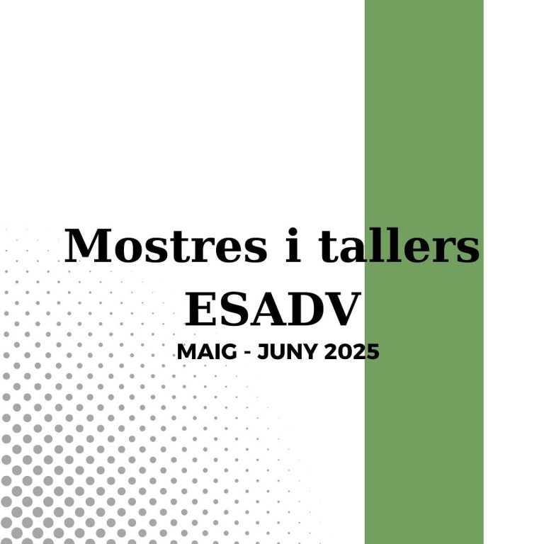 Ja estem ací! 🟢 En no res comença la temporada de #MostresiTallersESDAV i tenim moltes ganes que vingueu a ocupar les b…