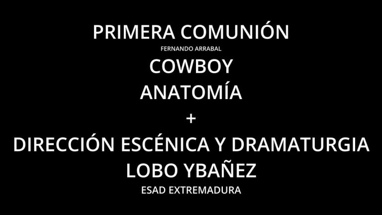 🎭TALLER FIN DE ESTUDIOS DIRECCIÓN ESCÉNICA Y DRAMATURGIA. Curso 2024-2025 COWBOY ANATOMiA + 📅 jueves 15 y viernes 16 m…
