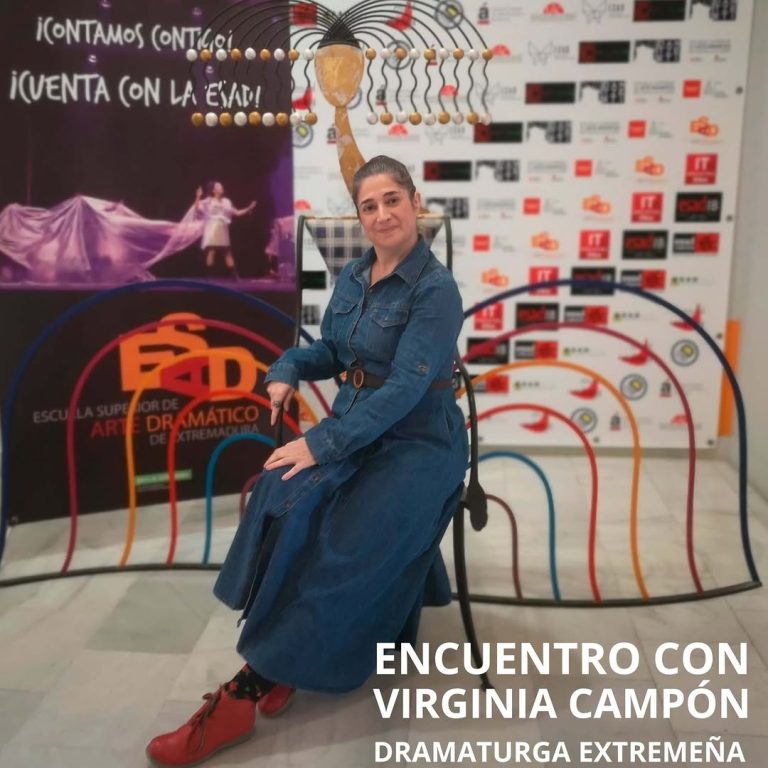 🎭ENCUENTRO CON LA DRAMATURGA VIRGINIA CAMPÓM Ayer miércoles 14 de mayo de 2025 en la ESAD de Extremadura, tuvimos la su…
