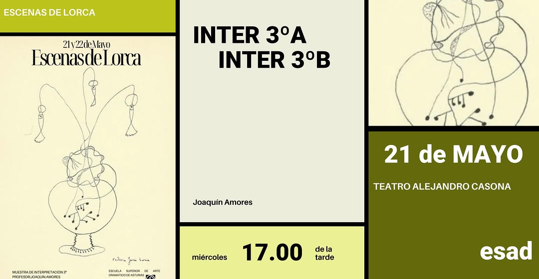 Calendario de muestras ESAD Segunda tanda. Os adjuntamos los carteles y la información de las muestras de la ESAD Asturi…