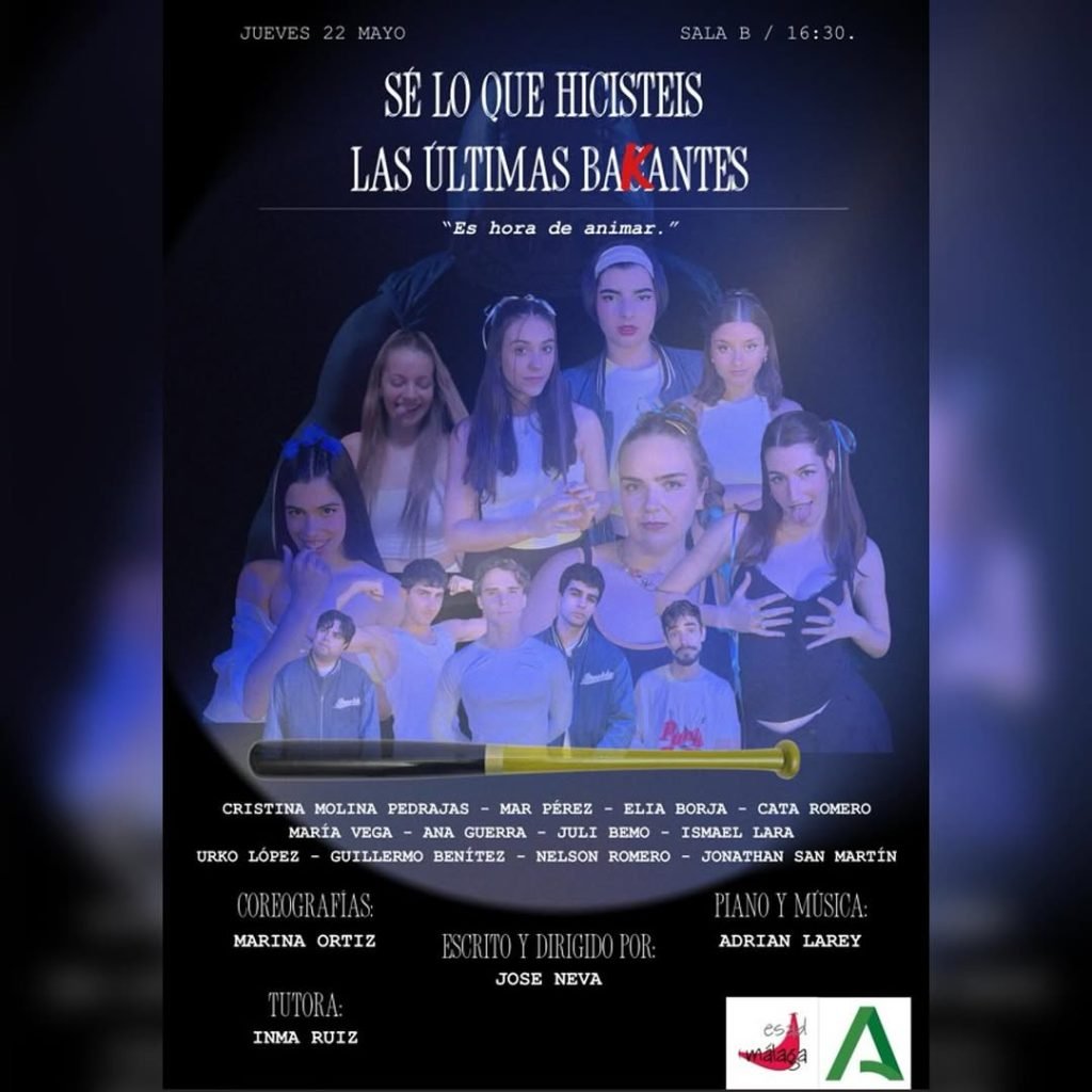 🎭 MUESTRA DE 2º DE DRAMATURGIA. TALLER DE TEATRO DE CREACIÓN I SÉ LO QUE HICISTEIS LAS ÚLTIMAS BAKANTES. SINOPSIS “Las …