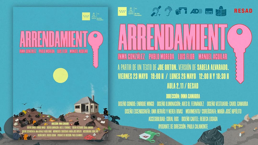 🏠 ARRENDAMIENTO A partir de un texto de Joe Orton ✍️ Versión: Sabela Alvarado 🎭 Dirección: Inma Gamarra 🎓 Tutor: Davi…