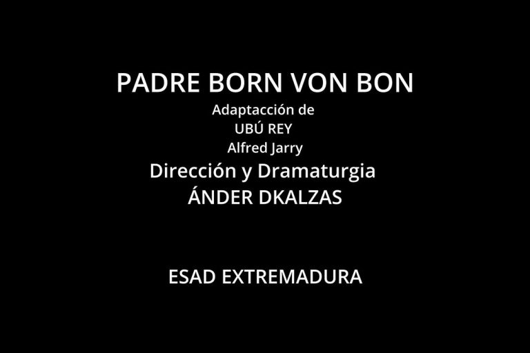 🎭TALLER FIN DE ESTUDIOS DIRECCIÓN ESCÉNICA Y DRAMATURGIA PADRE BORN VON BOMB 📅 martes 20 y miércoles 21 mayo. 🕖 20:00…