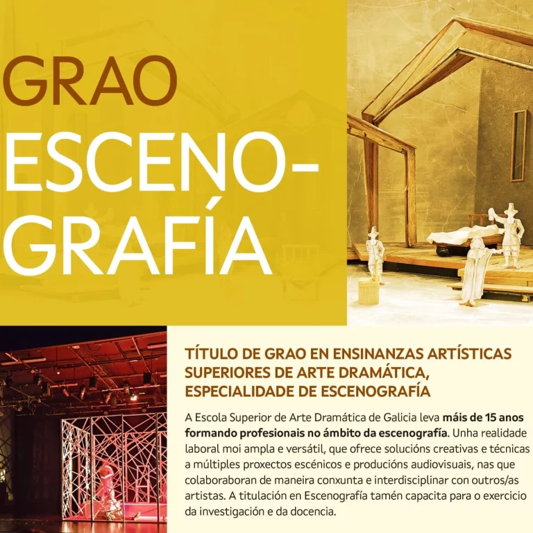 A Escola Superior de Arte Dramática de Galicia leva máis de 15 anos formando profesionais no ámbito da plástica escénica…