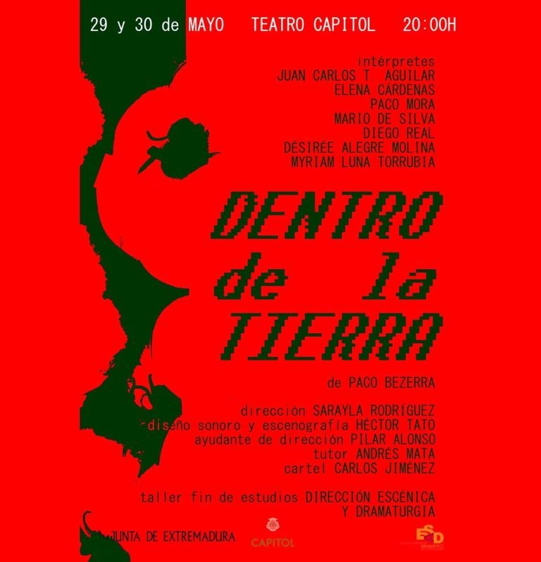 🎭TALLER FIN DE ESTUDIOS DIRECCIÓN ESCÉNICA Y DRAMATURGIA DENTRO DE LA TIERRA 📅 jueves 29 y viernes 30 mayo. 🕖 20:00h…. 🎭TALLER FIN DE ESTUDIOS DIRECCIÓN ESCÉNICA Y DRAMATURGIA DENTRO DE LA TIERRA 📅 jueves 29 y viernes 30 mayo. 🕖 20:00h….