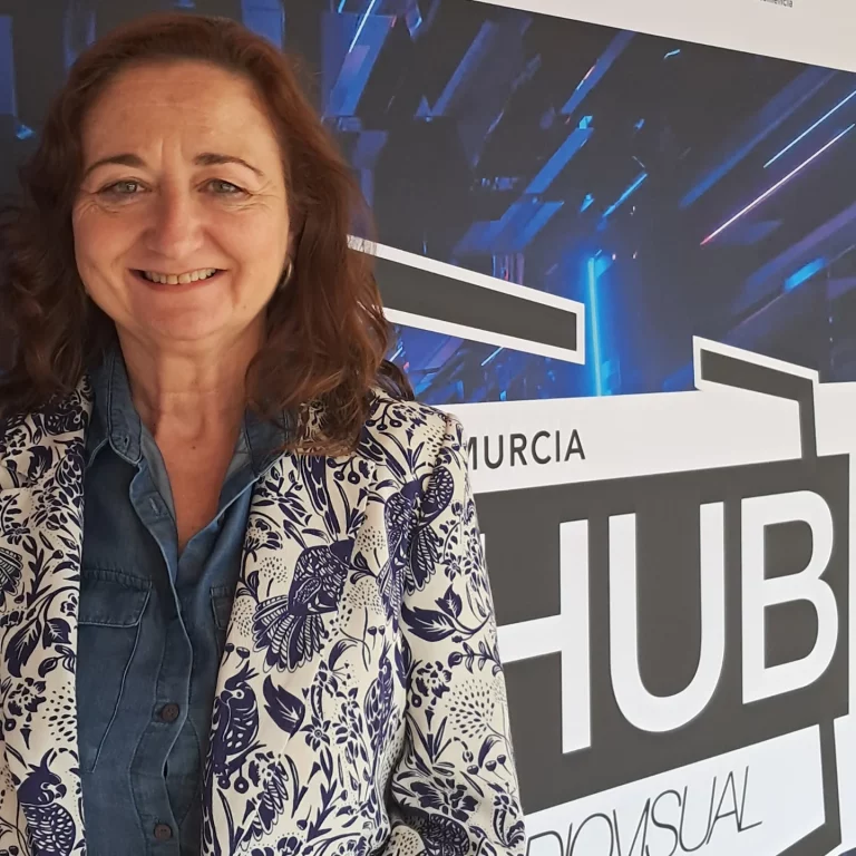 Dolores Galindo directora de la ESAD de Murcia en la presentación de Ágora Tech en el Cuartel 2.0. Hub audiovisual de Mu…
