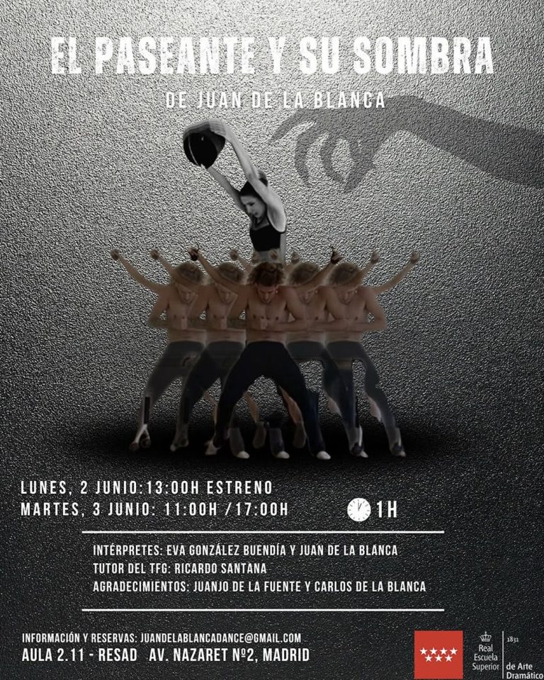 🕴️ 🕴️ EL PASEANTE Y SU SOMBRA ✍️ de Juan de la Blanca 👣 Reparto: Eva González Buendía y Juan de la Blanca 🎓 Tutor TF…