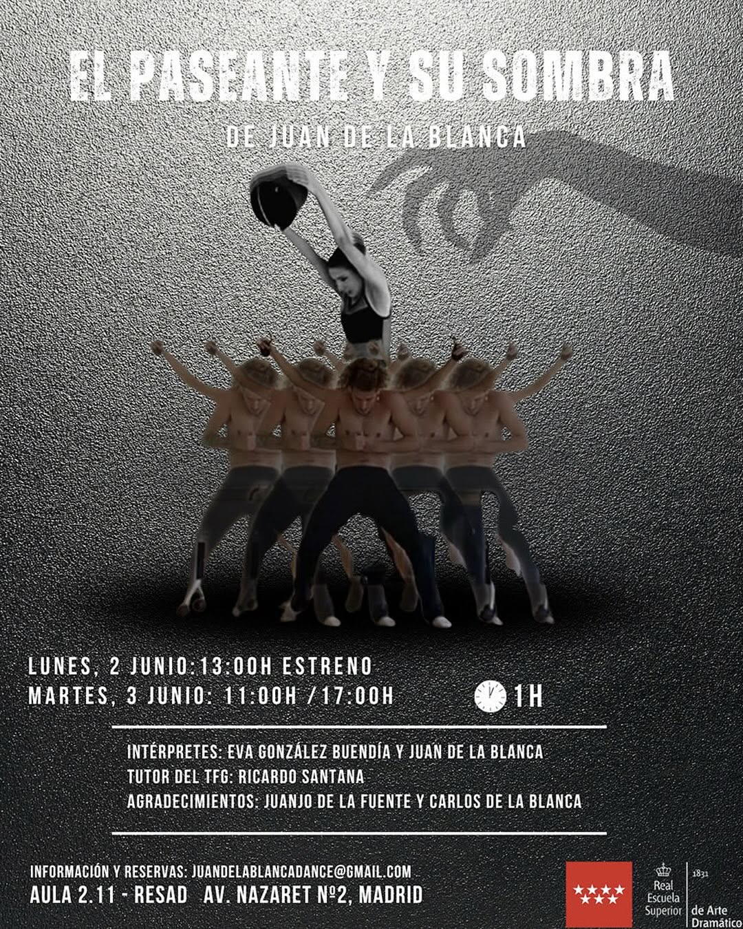 🕴️ 🕴️ EL PASEANTE Y SU SOMBRA ✍️ de Juan de la Blanca 👣 Reparto: Eva González Buendía y Juan de la Blanca 🎓 Tutor TF…