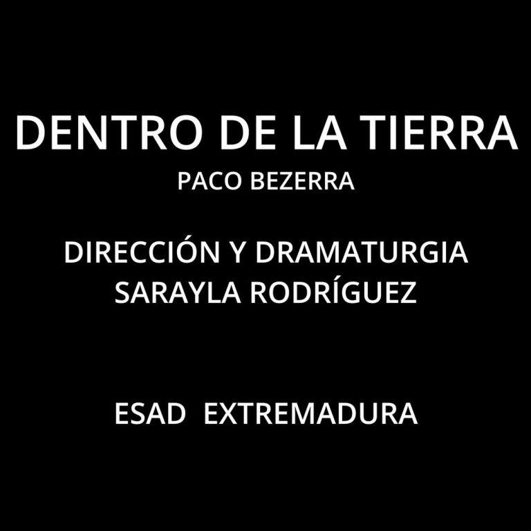 🎭TALLER FIN DE ESTUDIOS DIRECCIÓN ESCÉNICA Y DRAMATURGIA DENTRO DE LA TIERRA 📅 jueves 29 y viernes 30 mayo. 🕖 20:00h….
