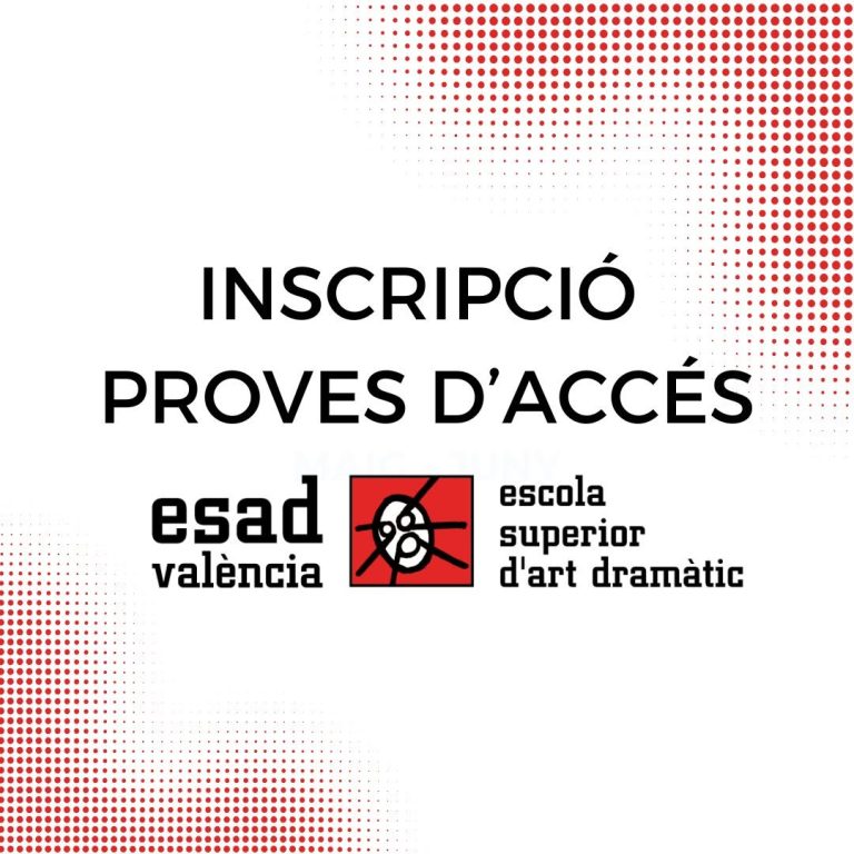 T’agradaria estudiar Art Dramàtic a València? Arriben les proves d’accés de l’ESADV 2025! 🙌 Des del 2 de juny pots apun…