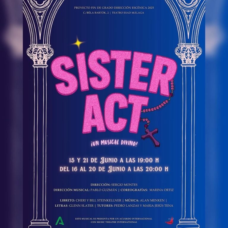 ✨ ¡Llega el gran estreno del último Proyecto de Fin de Grado! ✨ Presentamos SISTER ACT. 🎭🎶 📅 Fechas de funciones: ✨ ¡Llega el gran estreno del último Proyecto de Fin de Grado! ✨ Presentamos SISTER ACT. 🎭🎶 📅 Fechas de funciones: