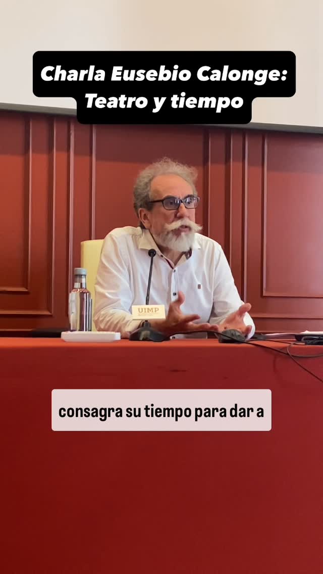 🎭 Maravilloso espacio de reflexión ayer en la sede de la UIMP en Cuenca con Eusebio Calonge @teatrolazaranda y la charl…