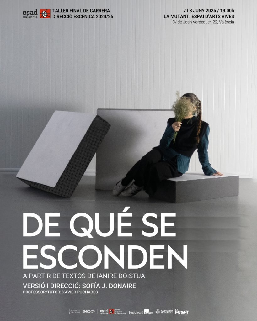 Arriba «De qué se esconden» a #LaMutant! 🟢 Una peça creada a partir de textos de Ianire Doistua, versionada i dirigida …