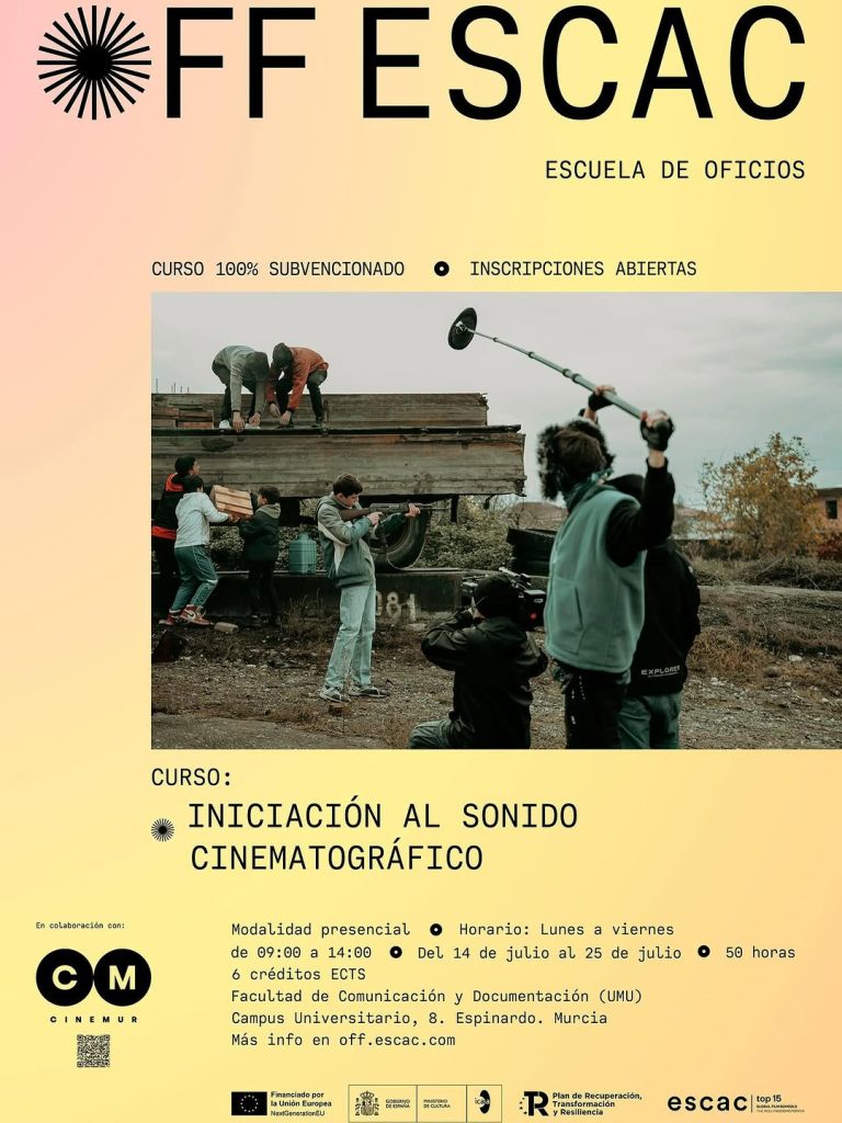 NUEVOS CURSOS DE OFICIOS DE CINE DE LA ESCAC (ESCUELA DE CINE DE BARCELONA) ORGANIZADOS POR CINEMUR EN MURCIA Los cursos…