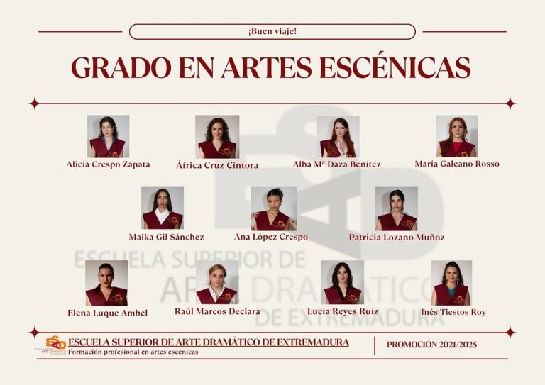 🎭CEREMONIA DE GRADUACIÓN PROMOCIÓN XIV: 2021-2025. ESAD EXTREMADURA 📣Desde la ESAD de Extremadura estamos muy orgullos…