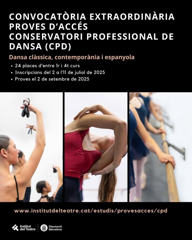 El Conservatorio Profesional de Danza (CPD) del Instituto de Teatro exige un acceso extraordinario al curso El Conservatorio Profesional de Danza (CPD) del Instituto de Teatro exige un acceso extraordinario al curso