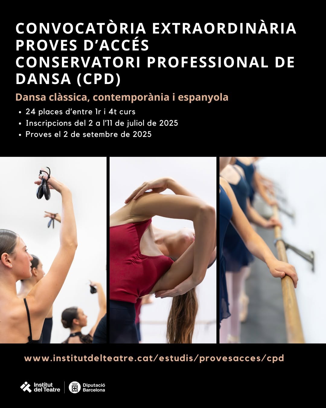 El Conservatorio Profesional de Danza (CPD) del Instituto de Teatro exige un acceso extraordinario al curso
