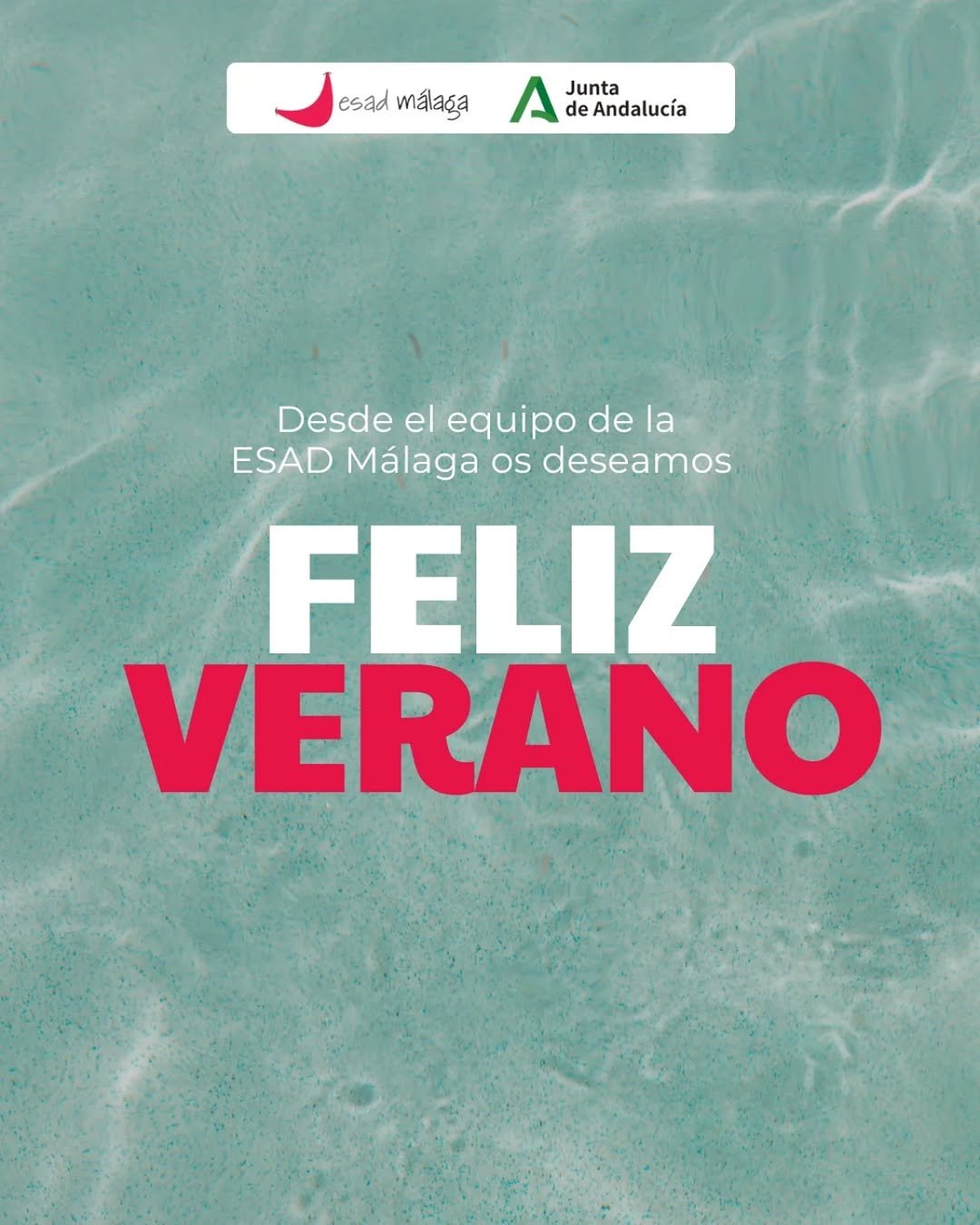 ☀️Desde @esadmalaga os deseamos unas vacaciones de verano llenas de sol, arte y buenos momentos. Disfrutad y recargad pi…