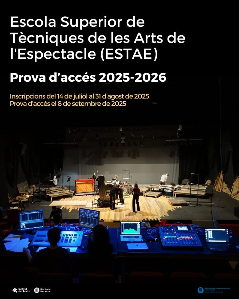La escuela secundaria de técnicas de las artes del espectáculo @Steait del Instituto de Teatro funciona con una segunda llamada.