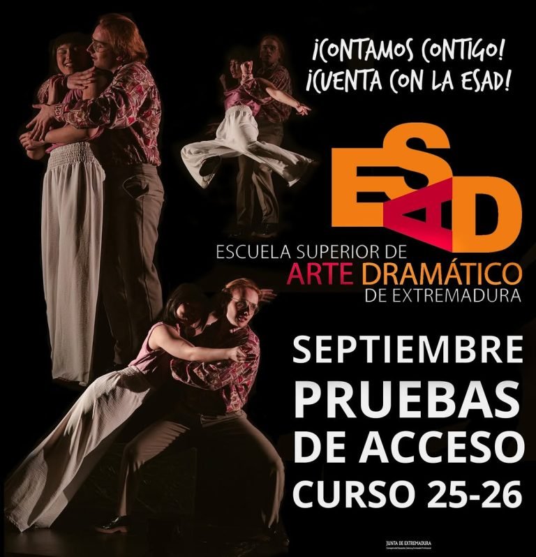 🎭 PRUEBAS DE ACCESO SEPTIEMBRE CURSO 2025-2026 📣¡Si quieres estudiar en la ESAD de Extremadura ¡TENEMOS FECHAS IMPORTA…