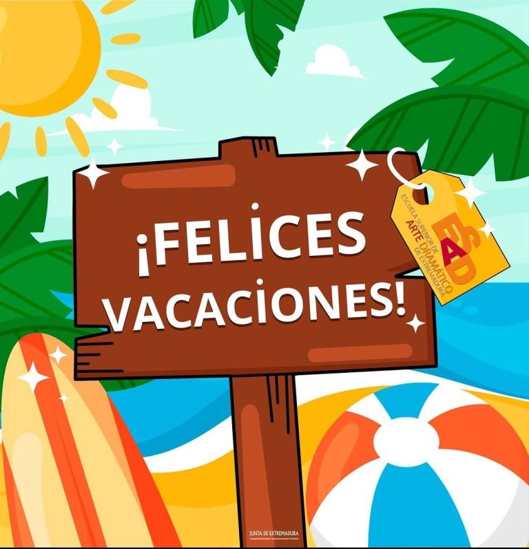 🎭FELICIES VACACIONES 📣¡¡Desde la ESAD de Extremadura queremos desearos a todos y todas felices y merecidas vacaciones!…
