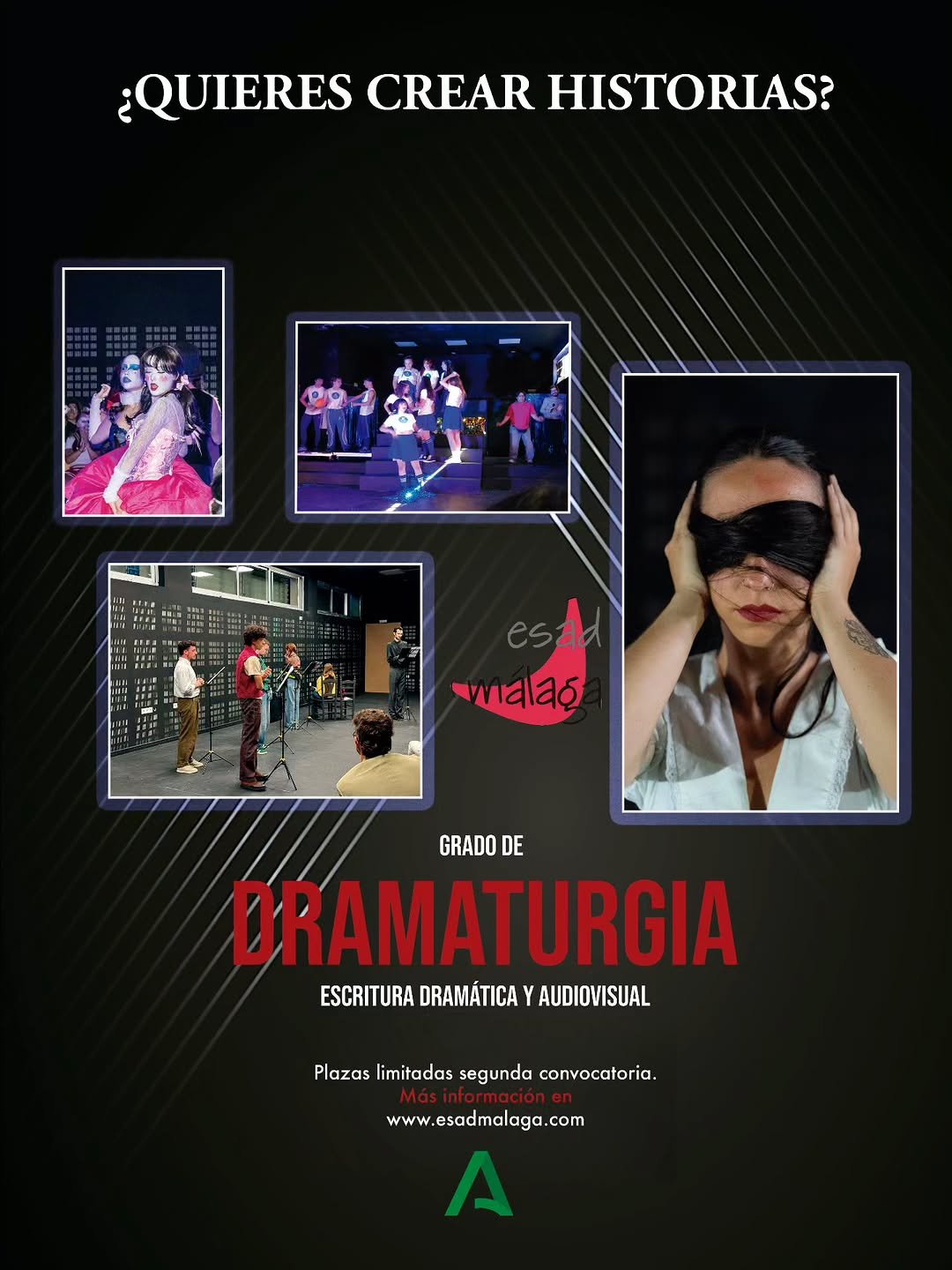 🎭 ¡Nuevas plazas limitadas en Dramaturgia! ¿Quieres dar vida a historias que impacten en el escenario? La Escuela Super…