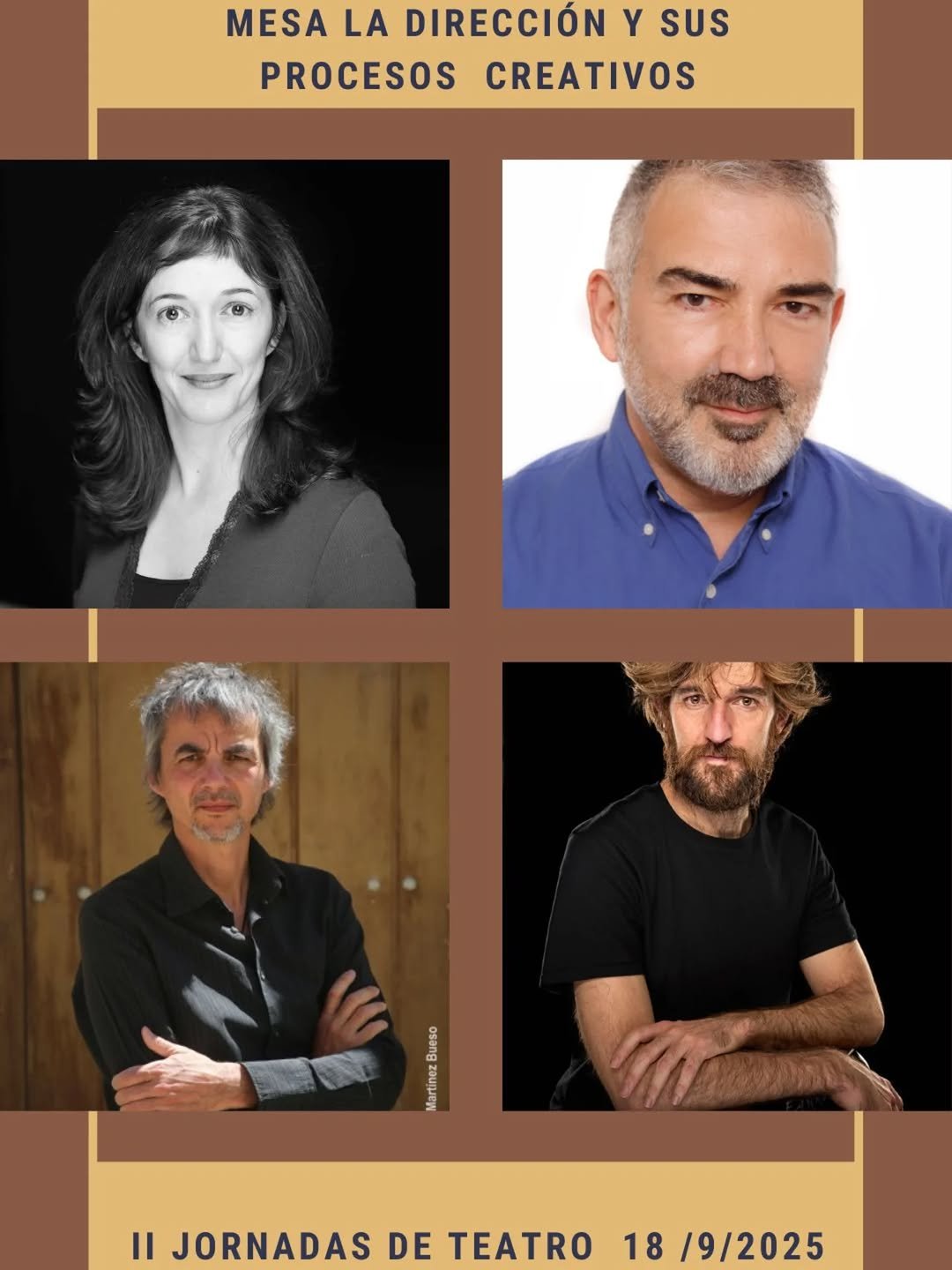 II Jornadas de Teatro Modera: Nieves Pérez Con Paco García Vicente, profesor de Dirección ESAD Murcia, Joaquín Lison pre…