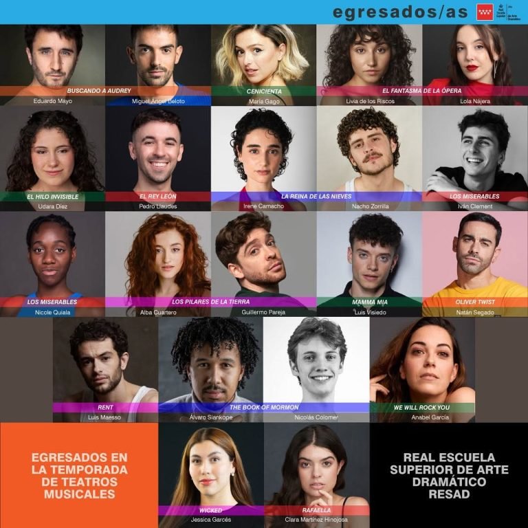 ✨ Orgullo RESAD ✨ Casi veinte egresados y egresadas de la Resad están brillando en esta temporada del Teatro Musical en …