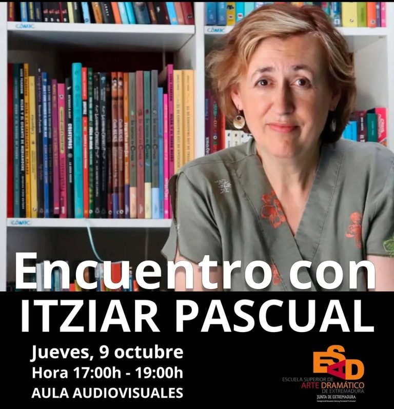 🎭 ENCUENTRO CON ITZIAR PASCUAL 📅 Jueves 9 de octubre. 🕖 De 17:00h a 19:00h 📍Aula Audiovisuales. 🎟️Actividad gratuit…