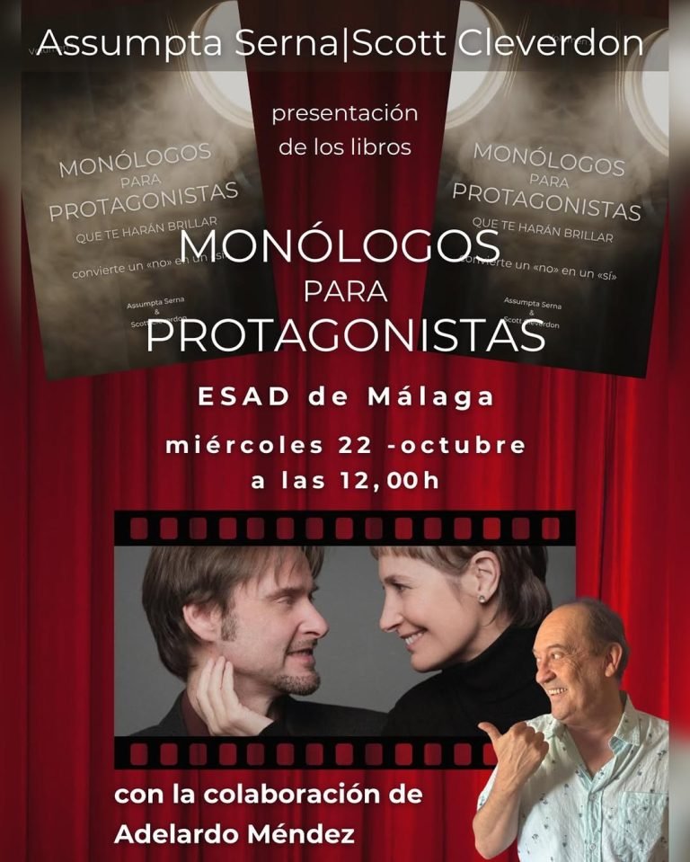 📚✨ Presentación especial en ESAD Málaga ✨📚 Nos complace invitaros a la presentación de los libros “Monólogos para prot…