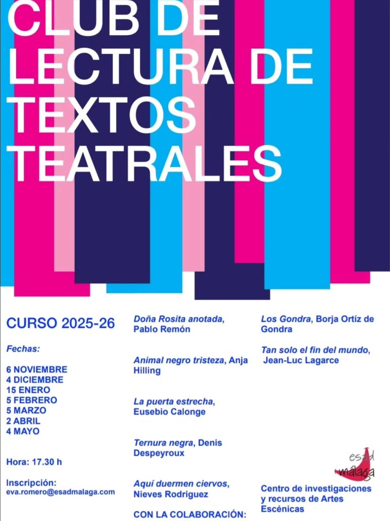 📚✨ ¡Vuelve nuestro CLUB DE LECTURA DE TEXTOS TEATRALES! Te invitamos a sumergirte en nuevas lecturas, compartir reflexi…
