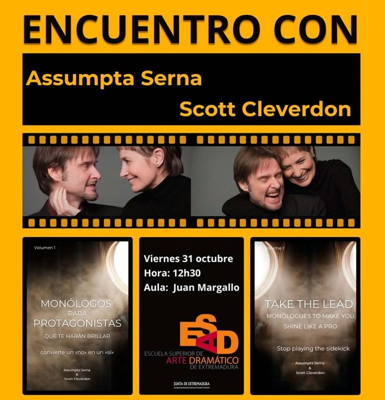 🎭ENCUENTRO CON ASSUMPTA SERNA Y SCOTT CLEVERDON 📅 viernes 31 octubre 🕖12:30h 📍Aula Juan Margallo (Teatrillo) 📣Este … 🎭ENCUENTRO CON ASSUMPTA SERNA Y SCOTT CLEVERDON 📅 viernes 31 octubre 🕖12:30h 📍Aula Juan Margallo (Teatrillo) 📣Este …