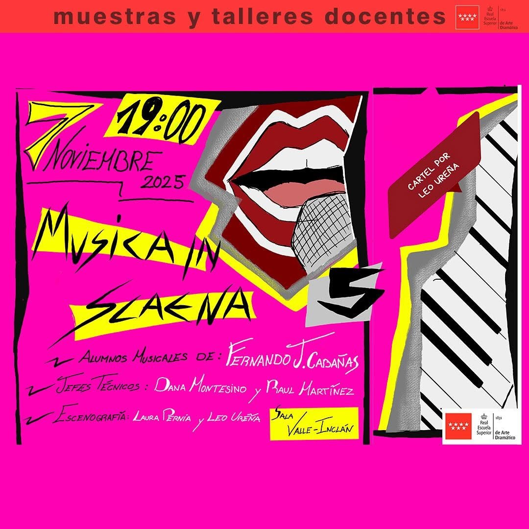 🎶 #EnLaRESAD El pr&oacute;ximo 7 de noviembre, la Sala A acoge una nueva edici&oacute;n de Musica in scaena 5, dirigida por nuestro p&hellip;