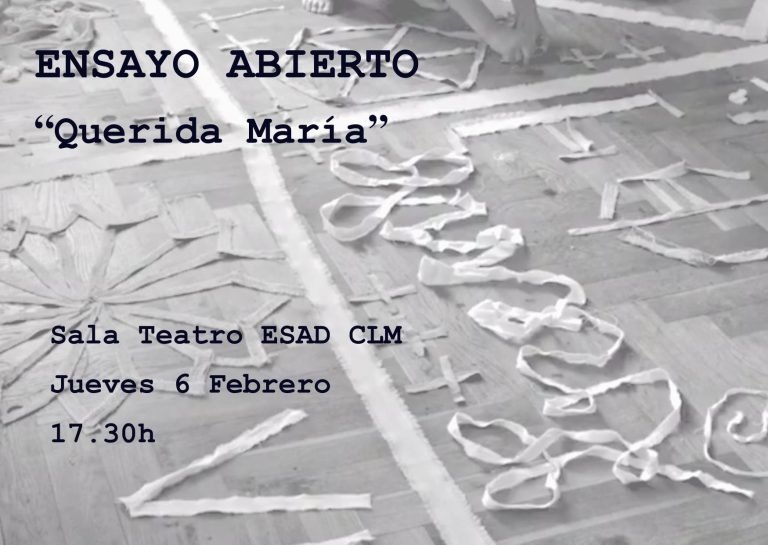 Ensayo abierto de la performa «Querida María»