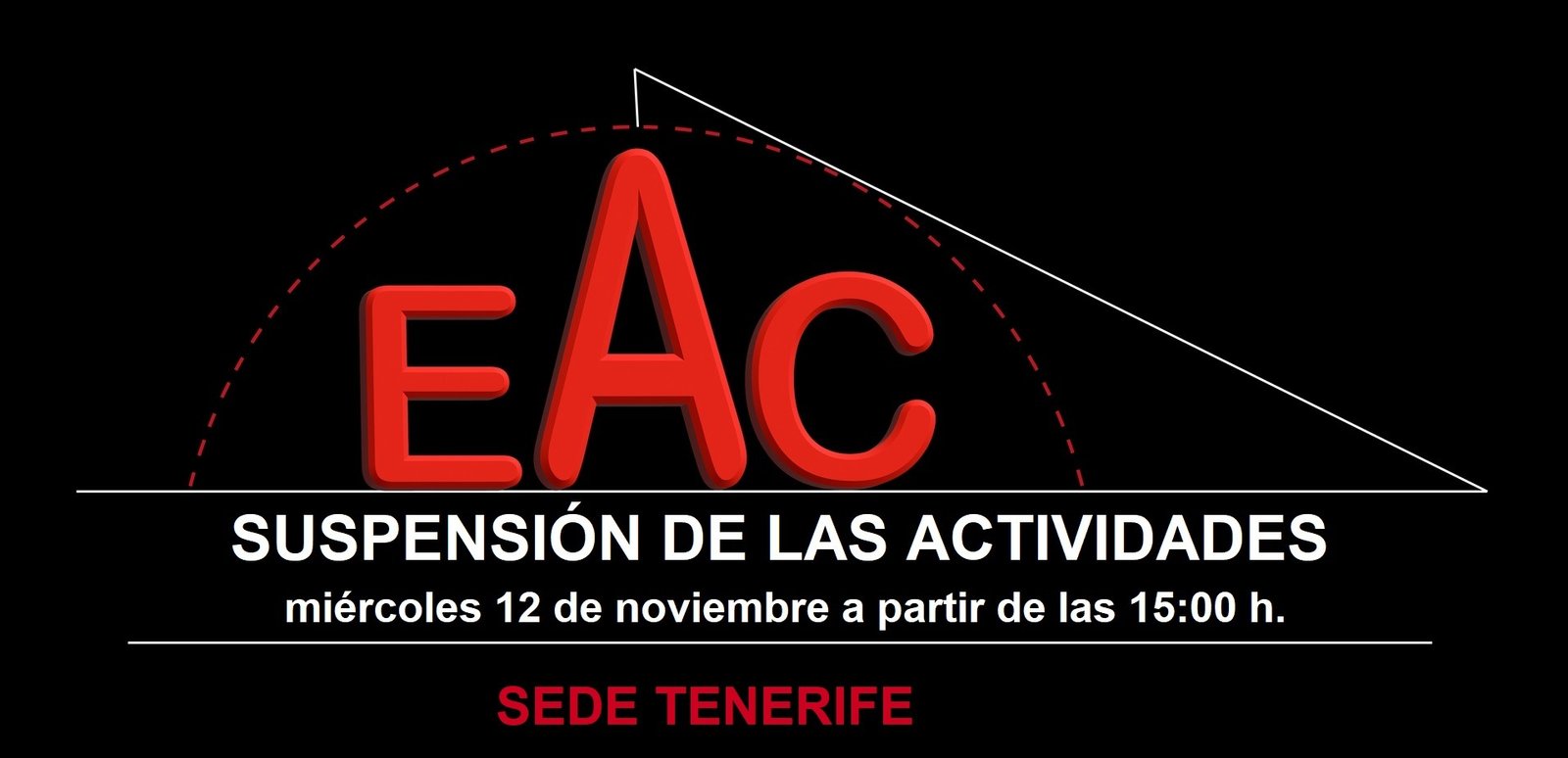 Suspensi&oacute;n de las actividades en Tenerife