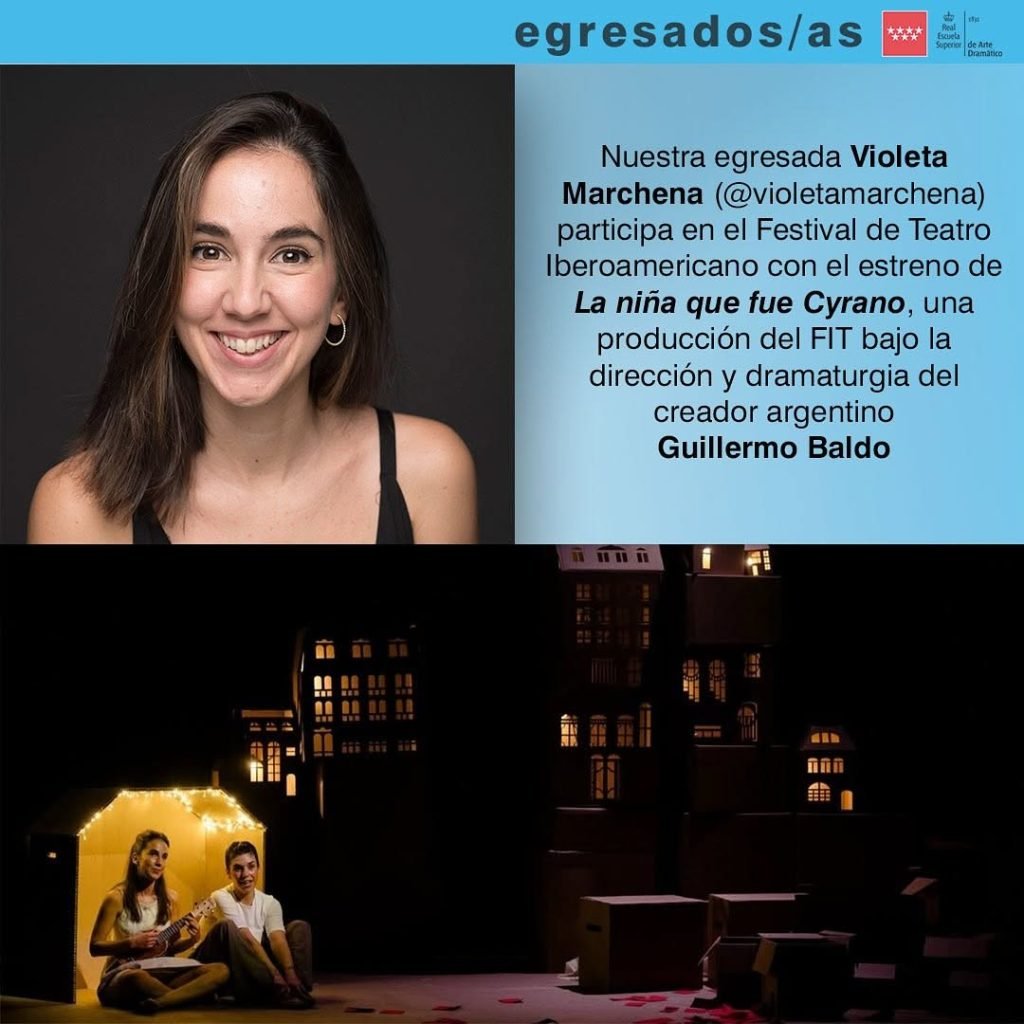 ✨ Orgullo RESAD ✨ Nuestra egresada Violeta Marchena (@violetamarchena) participa en el Festival de Teatro Iberoamericano… ✨ Orgullo RESAD ✨ Nuestra egresada Violeta Marchena (@violetamarchena) participa en el Festival de Teatro Iberoamericano…