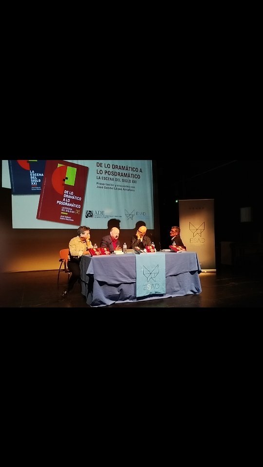 📚 Ayer tuvo lugar en la Sala Lorca de la ESAD de Sevilla la presentación del libro «De lo dramático a lo posdramático. …