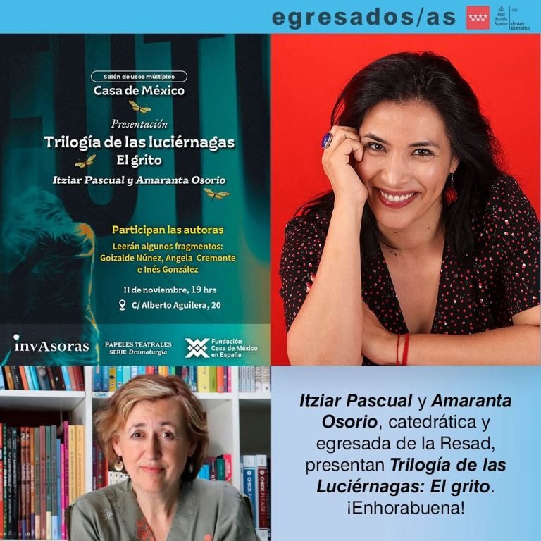 ✨ Orgullo RESAD ✨ Felicitamos a nuestra egresada Amaranta Osorio y nuestra catedrática Itziar Pascual por la presentació…