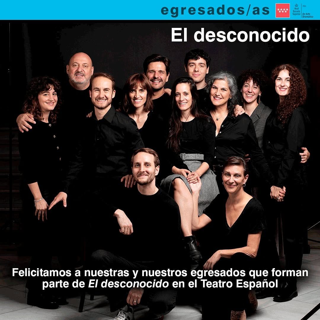 ✨ Orgullo RESAD ✨ Celebramos con enorme alegr&iacute;a el estreno de El desconocido, basada en la novela de Carmen Kurtz, en ve&hellip;