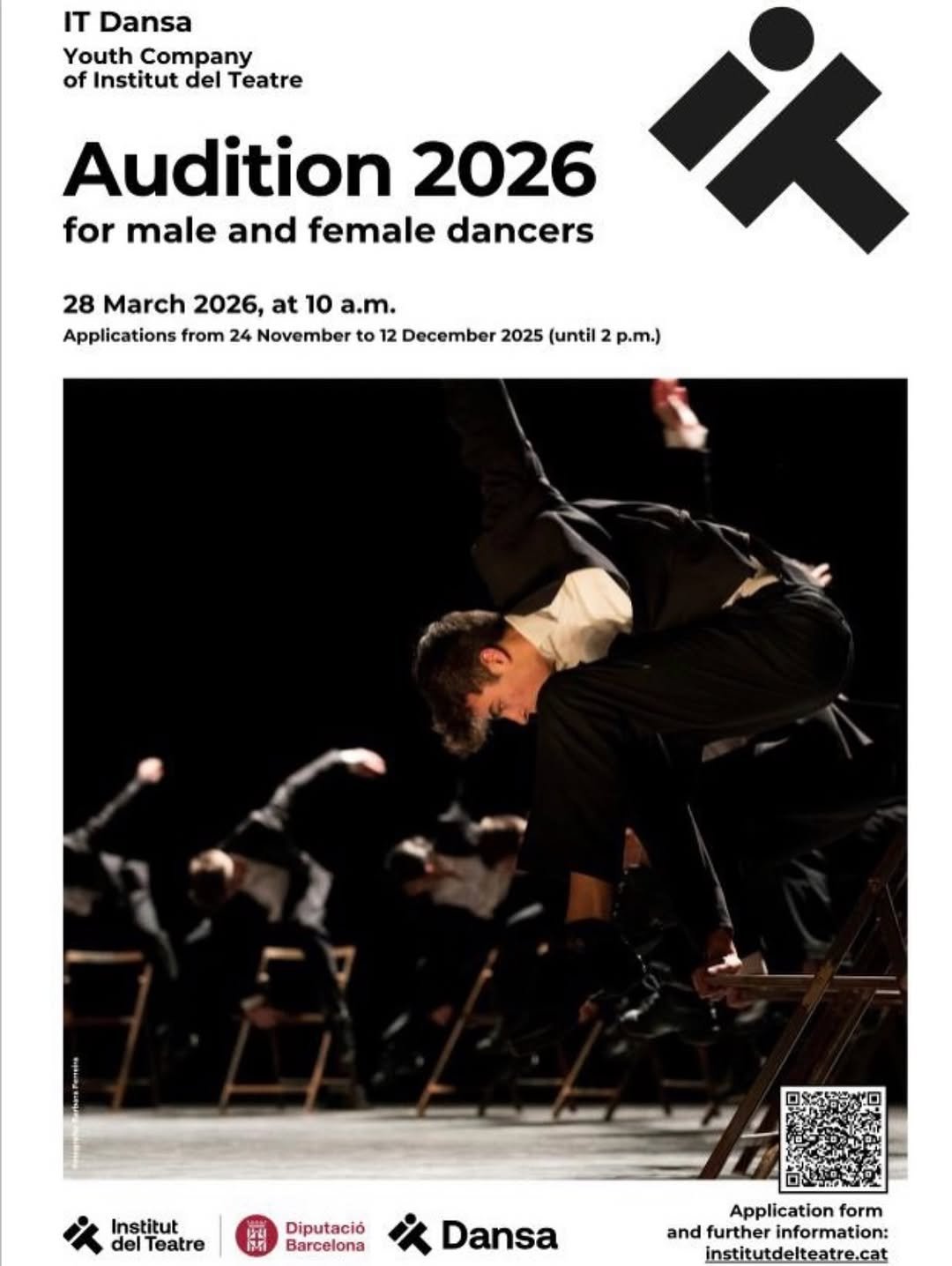 📢 AUDITION NOTICE 📢 | IT Dansa 2026&ndash;2027 🇪🇸 [ Para espa&ntilde;ol 🇪🇸, mira los comentarios abajo 👇🏼 ] IT Dansa ( @itdan&hellip;