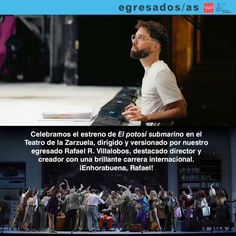 ✨ Orgullo Resad ✨ Se ha estrenado en el Teatro de la Zarzuela El potosí submarino, una nueva producción dirigida por nue…