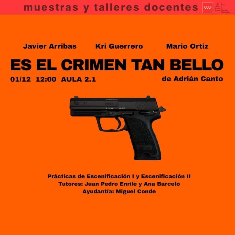 🎭 Muestras y talleres docentes 🎭 Título: Es el crimen tan bello, de Adrián Canto. 📘 Una creación nacida del trabajo d… 🎭 Muestras y talleres docentes 🎭 Título: Es el crimen tan bello, de Adrián Canto. 📘 Una creación nacida del trabajo d…