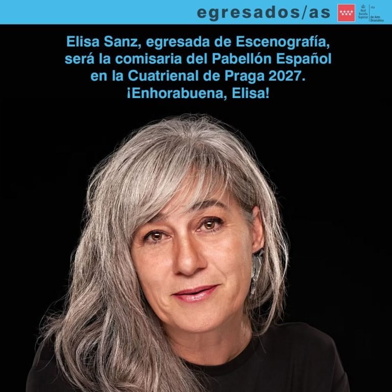 ✨ Orgullo Resad ✨ Celebramos con enorme alegría el nombramiento de Elisa Sanz, egresada de Escenografía de la RESAD, com… ✨ Orgullo Resad ✨ Celebramos con enorme alegría el nombramiento de Elisa Sanz, egresada de Escenografía de la RESAD, com…