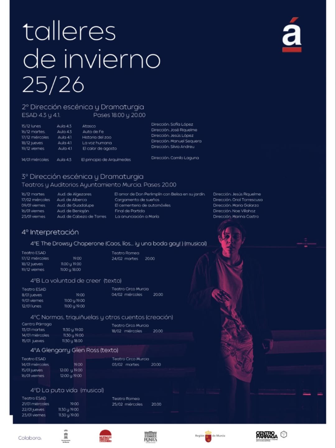 Presentamos los talleres de invierno 25/26. &iexcl;No te los pierdas! 🎭❄️✨