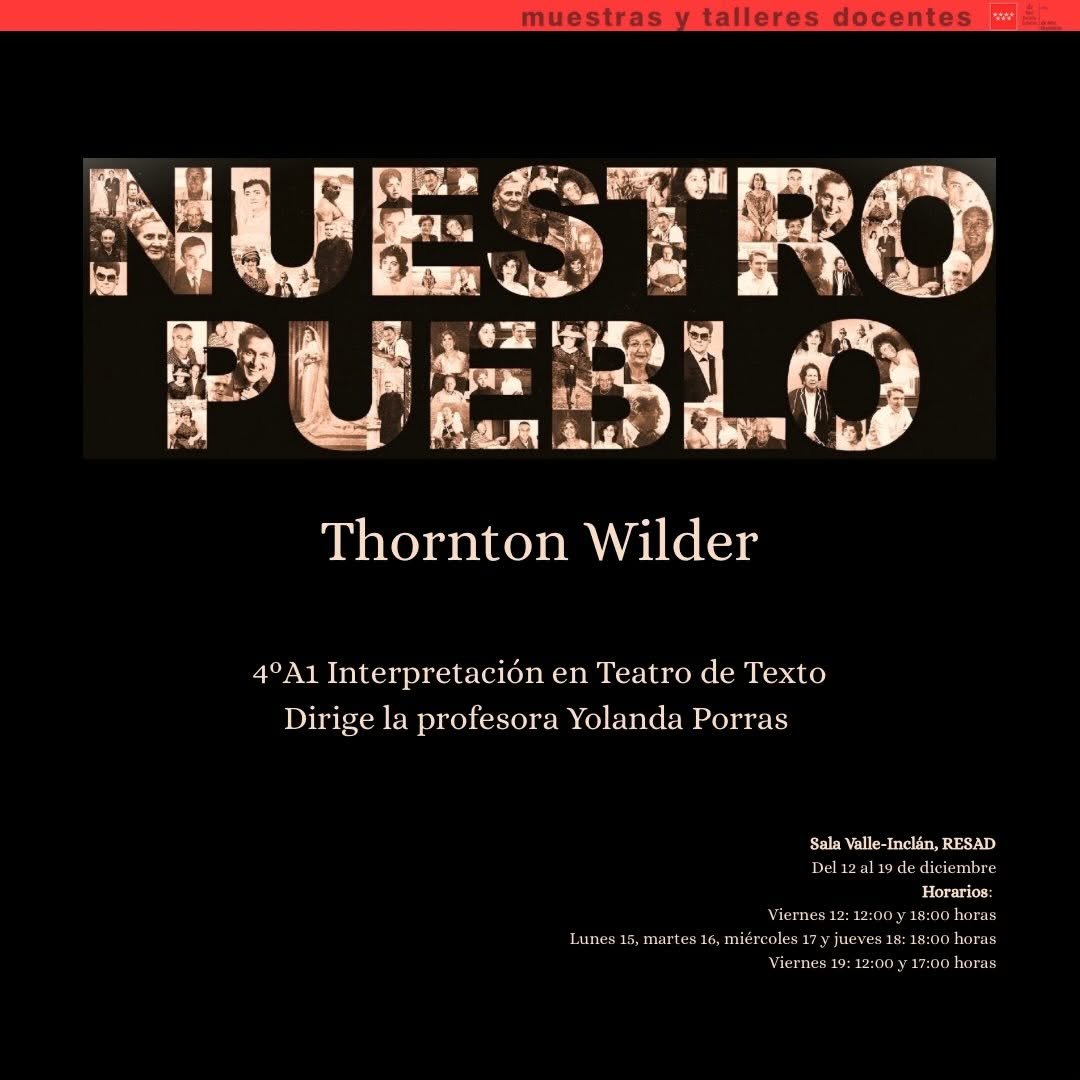 🎭 Muestras y talleres docentes 🎭 📘 Taller de la asignatura de Pr&aacute;cticas de Interpretaci&oacute;n en Teatro III de Texto (4&ordm;A&hellip;