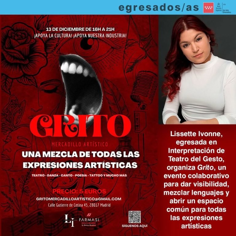 ✨ Orgullo Resad ✨ Nuestra egresada en Interpretación de Teatro del Gesto Lissette Ivonne, ha organizado “Grito”, un merc…